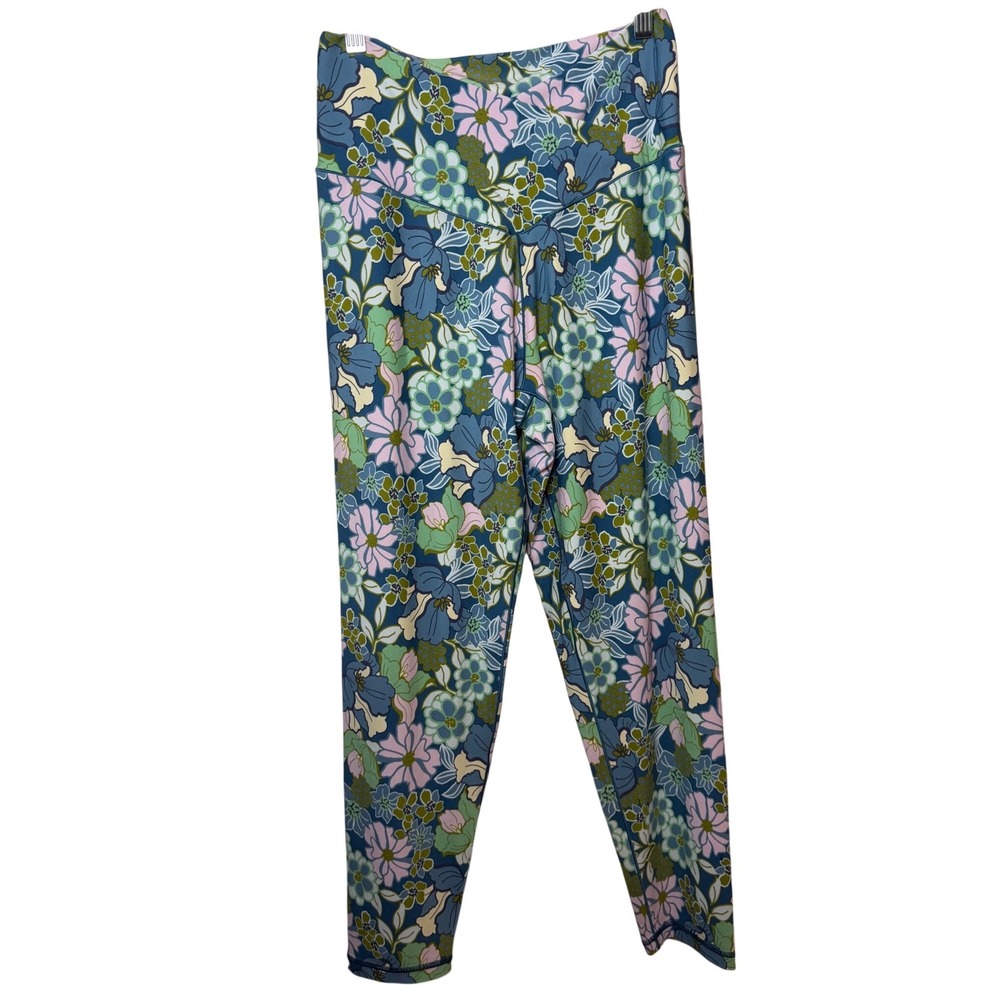 OFFLINE by Aerie Real Me High Rise Crossover 7/8 Floral Leggings XL Activewear